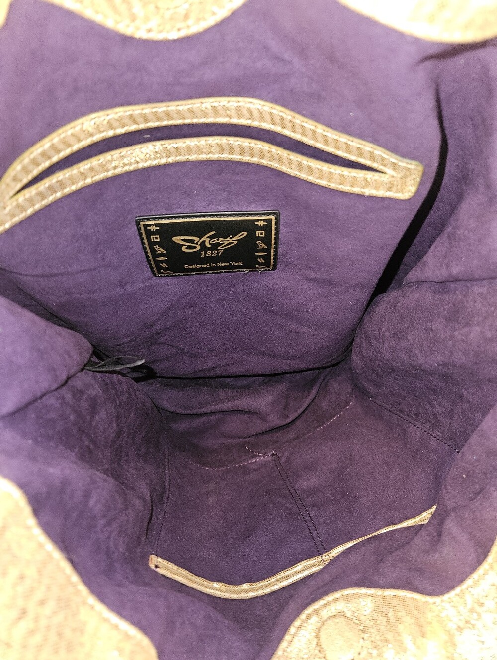 "Egyptian Icon" Vegan Leather Shopper Tote w/ Removable Tassel keychain - Picture 7 of 8